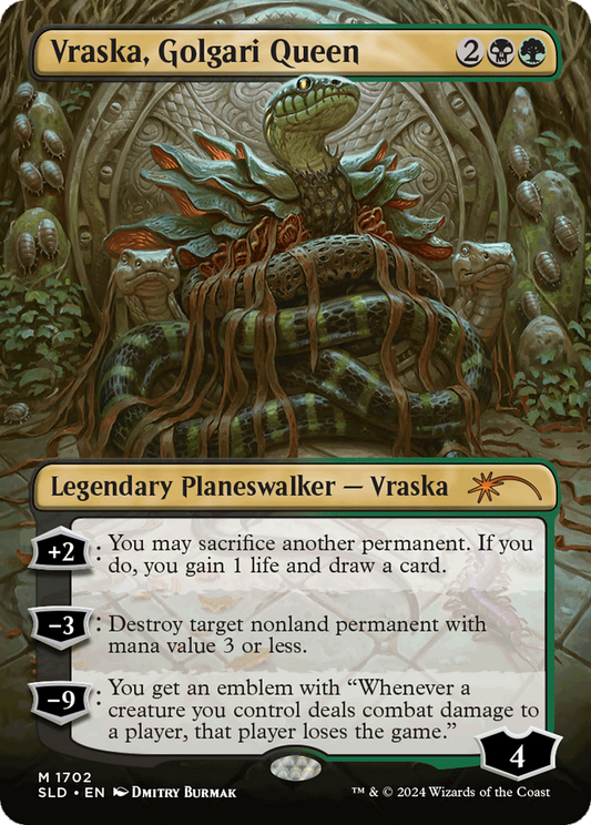 Vraska, Golgari Queen (SLD-1702) (Borderless)