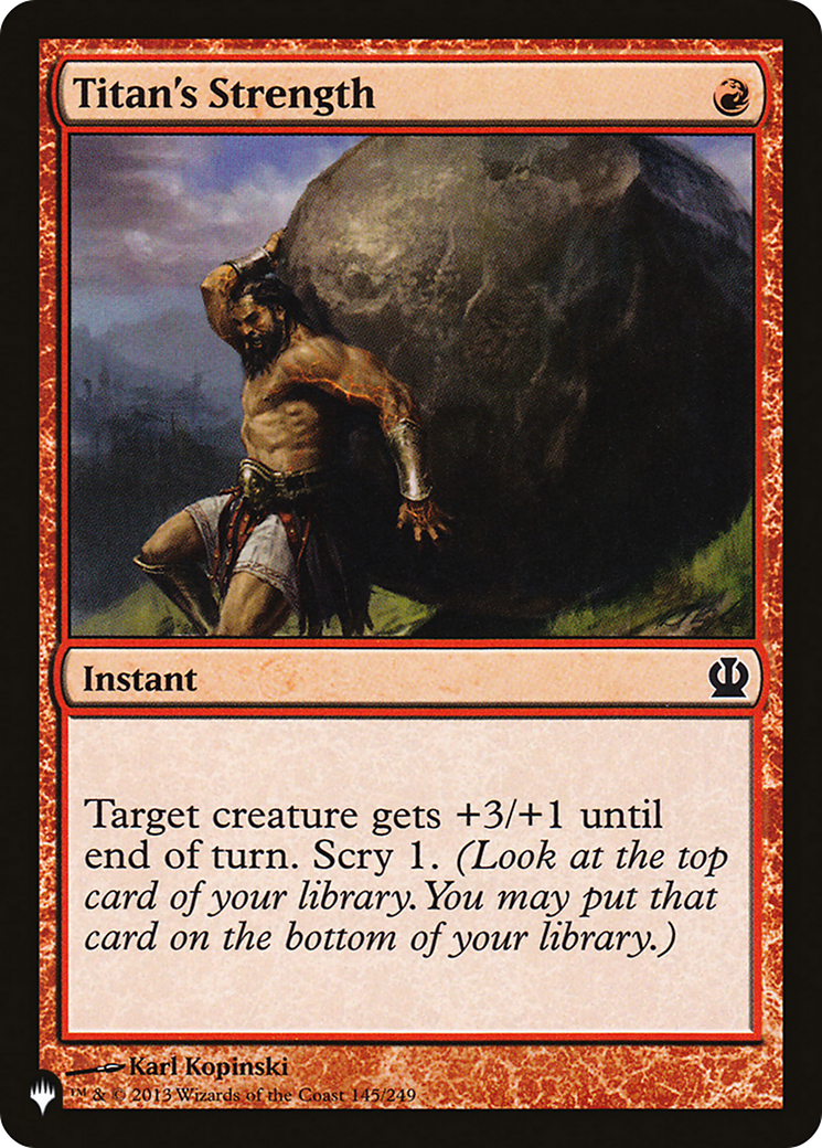 Titan's Strength (LIST-THS-145)