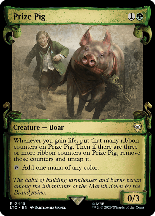 Prize Pig (LTC-445) (Showcase) (Scroll)