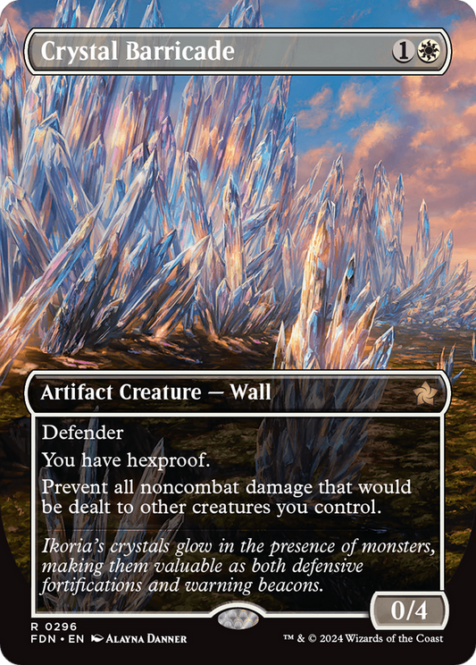 Crystal Barricade (FDN-296) (Borderless) (Foil)