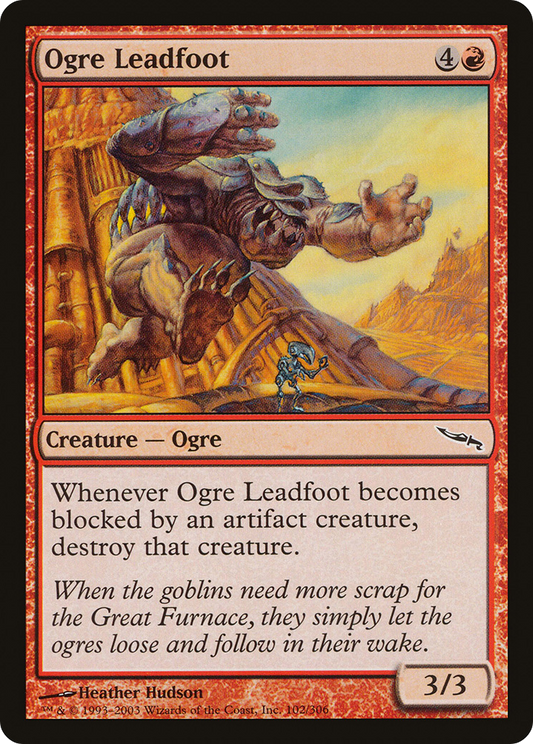 Ogre Leadfoot (MRD-102) (Foil)