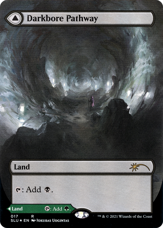 Darkbore Pathway // Slitherbore Pathway (SLU-017) (Showcase) (Borderless) (Foil)