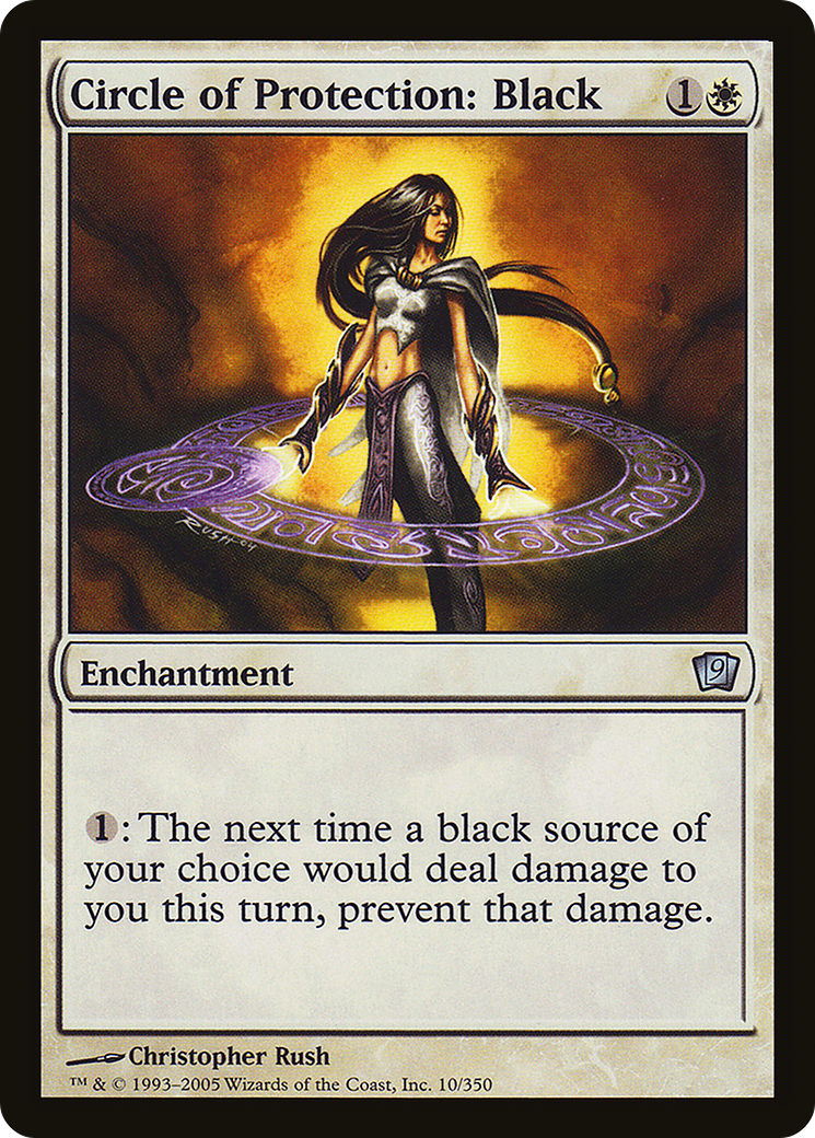 Circle of Protection: Black (9ED-10★) (Foil)