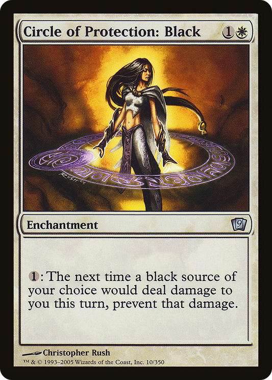Circle of Protection: Black (9ED-10★) (Foil)