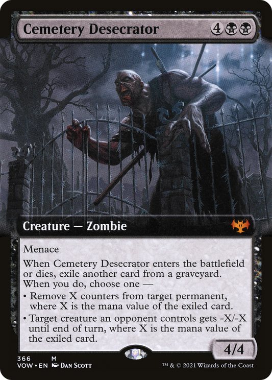 Cemetery Desecrator (VOW-366) (Extended Art) (Foil)