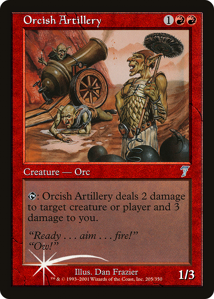 Orcish Artillery (7ED-205★) (Foil)