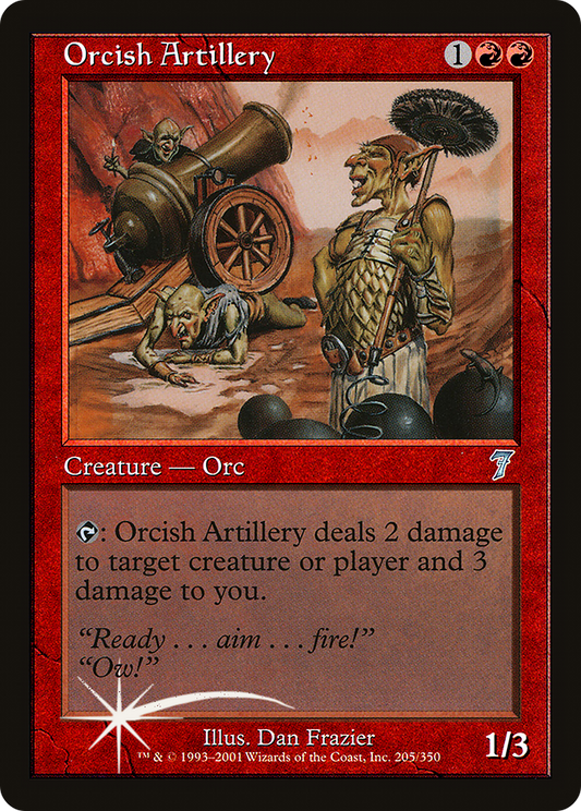 Orcish Artillery (7ED-205★) (Foil)