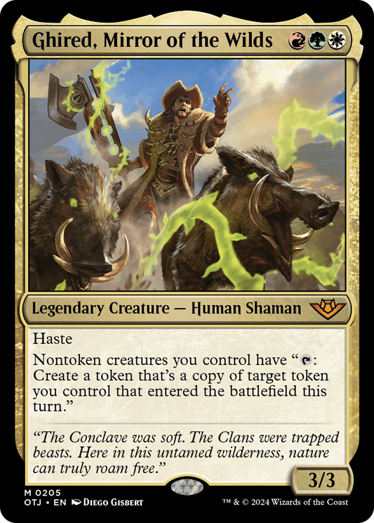 Ghired, Mirror of the Wilds (OTJ-205) (Foil)