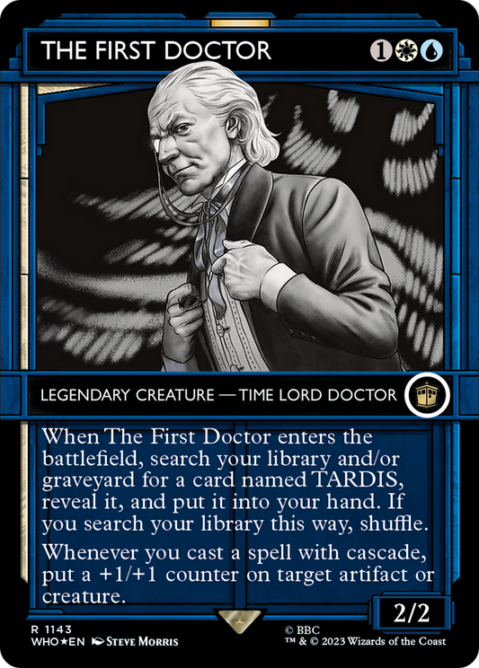 The First Doctor (WHO-1143) (Showcase) (Borderless) (Surge Foil)