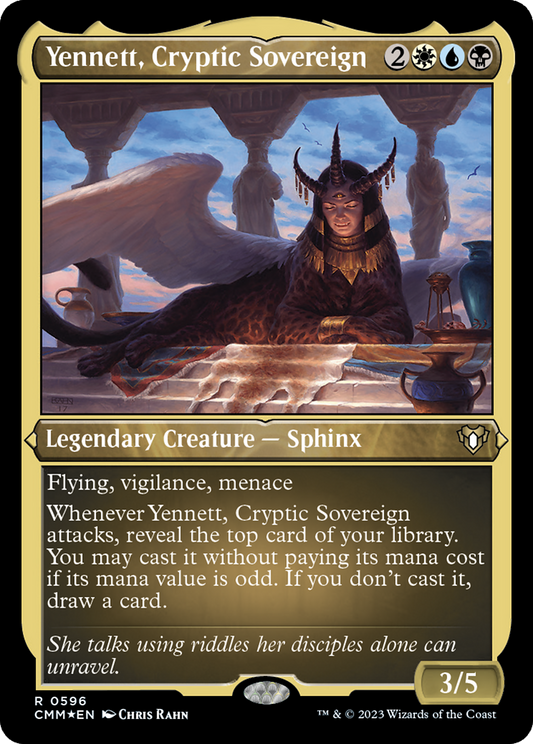 Yennett, Cryptic Sovereign (CMM-596) (Etched Foil)