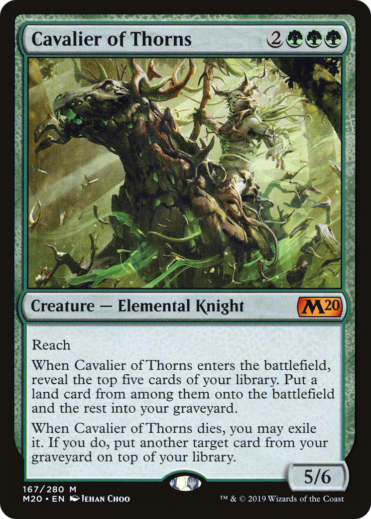 Cavalier of Thorns (M20-167) (Foil)