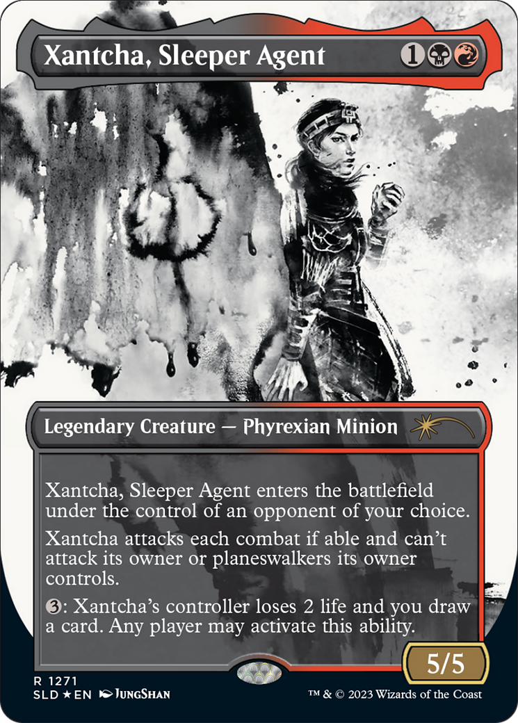 Xantcha, Sleeper Agent (SLD-1271) (Showcase) (Borderless) (Halo Foil)