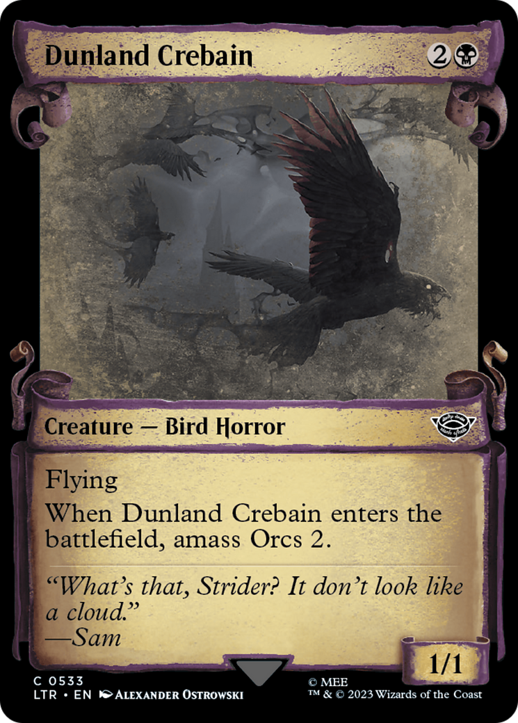 Dunland Crebain (LTR-533) (Showcase) (Scroll) (Foil)
