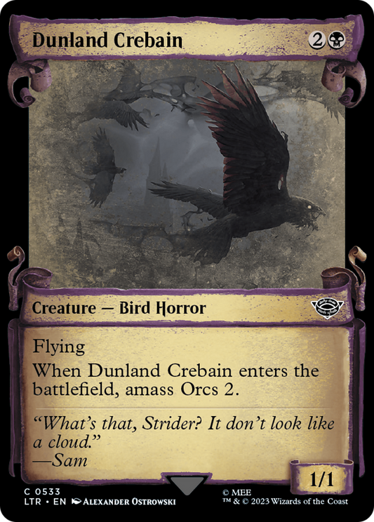 Dunland Crebain (LTR-533) (Showcase) (Scroll) (Foil)
