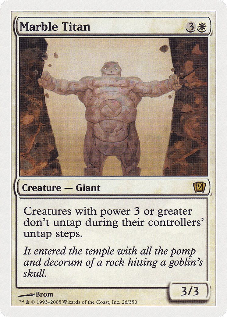 Marble Titan (9ED-026★) (Foil)
