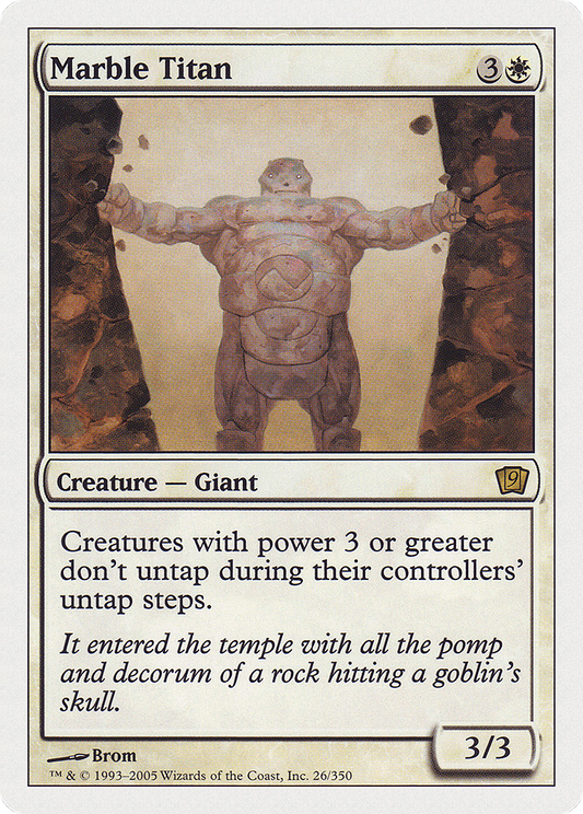 Marble Titan (9ED-026★) (Foil)