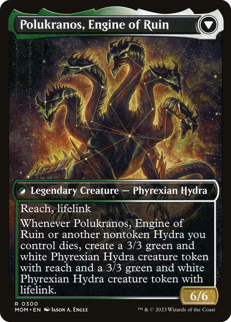 Polukranos Reborn // Polukranos, Engine of Ruin (MOM-300) (Showcase) (Foil)
