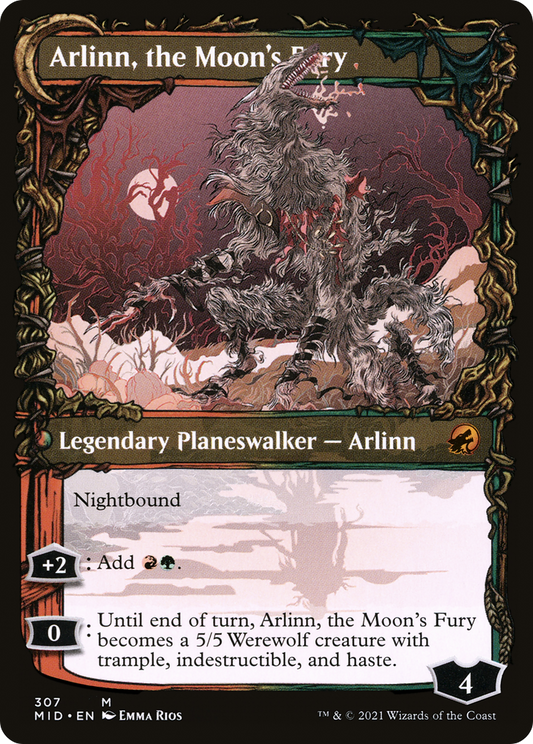 Arlinn, the Pack's Hope // Arlinn, the Moon's Fury (MID-307) (Showcase)