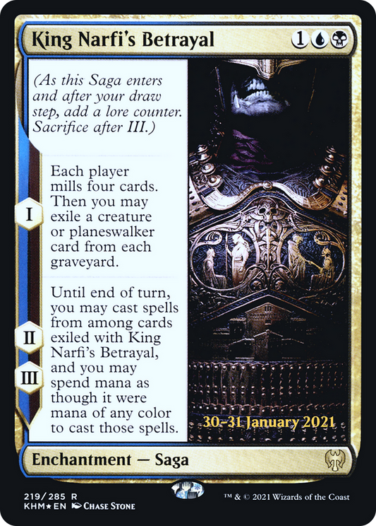 King Narfi's Betrayal (PRE-219S) (Foil)