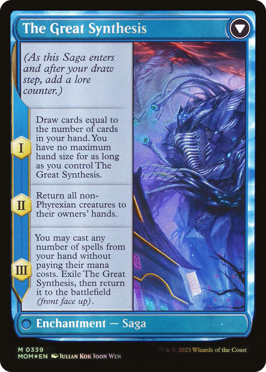 Jin-Gitaxias // The Great Synthesis (MOM-339) (Borderless) (Foil) (Serialized)