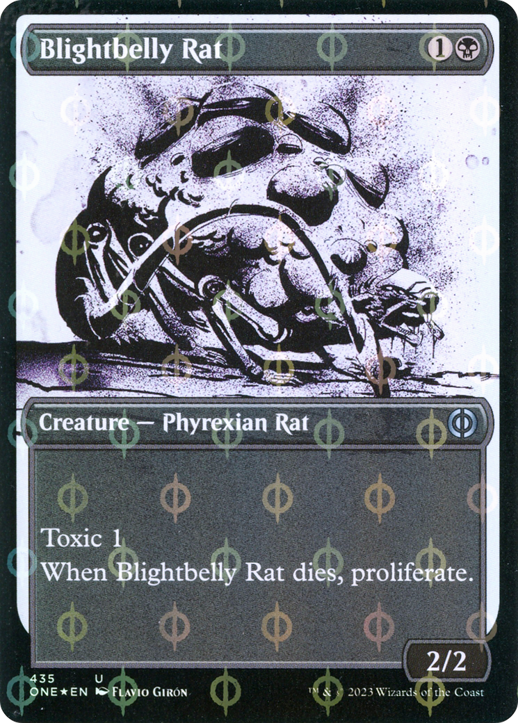 Blightbelly Rat (ONE-435) (Showcase) (Compleat Foil)