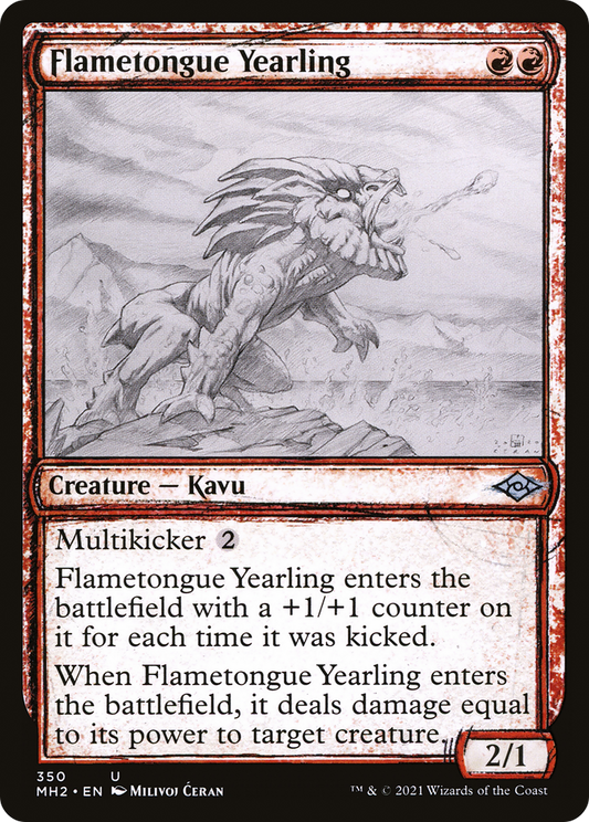 Flametongue Yearling (MH2-350) (Showcase) (Foil)