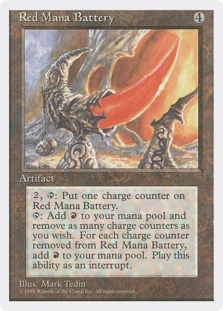 Red Mana Battery (4ED-343)