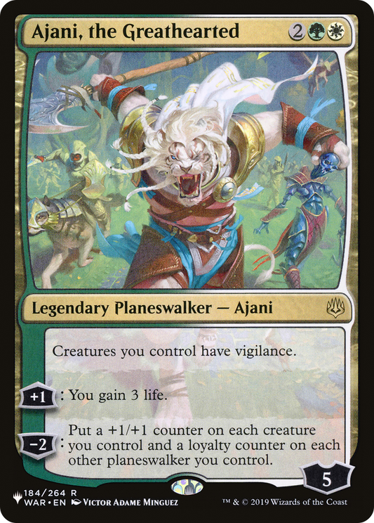 Ajani, the Greathearted (LIST-WAR-184)