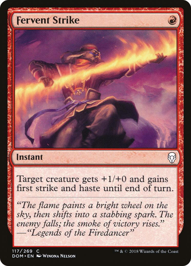 Fervent Strike (DOM-117) (Foil)