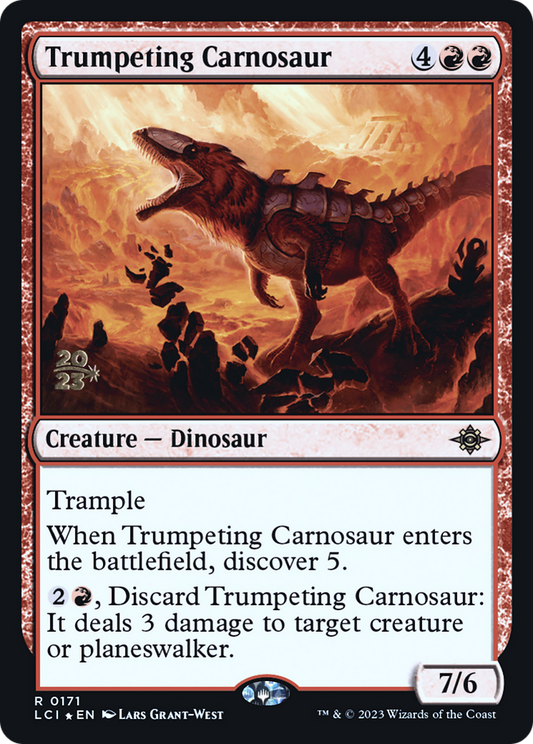Trumpeting Carnosaur (PRE-171S) (Foil)