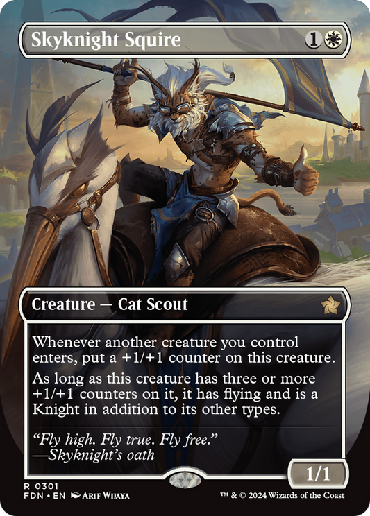 Skyknight Squire (FDN-301) (Borderless) (Foil)