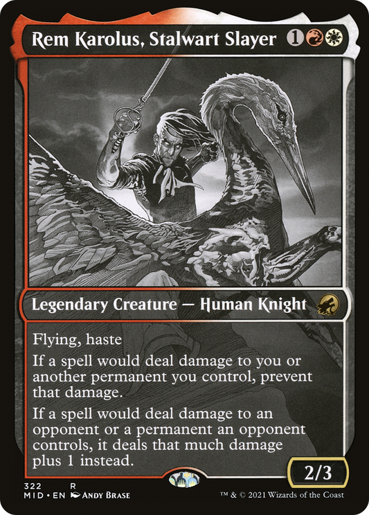 Rem Karolus, Stalwart Slayer (MID-322) (Showcase) (Foil)