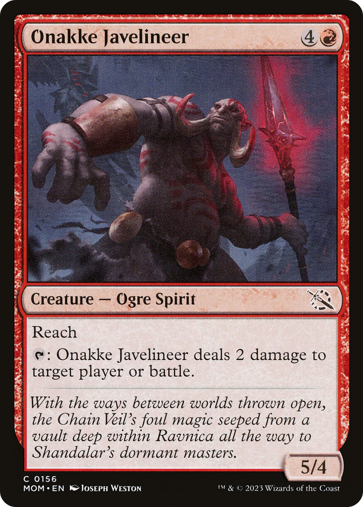 Onakke Javelineer (MOM-156)