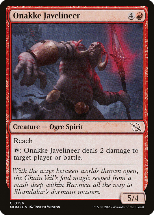 Onakke Javelineer (MOM-156) (Foil)