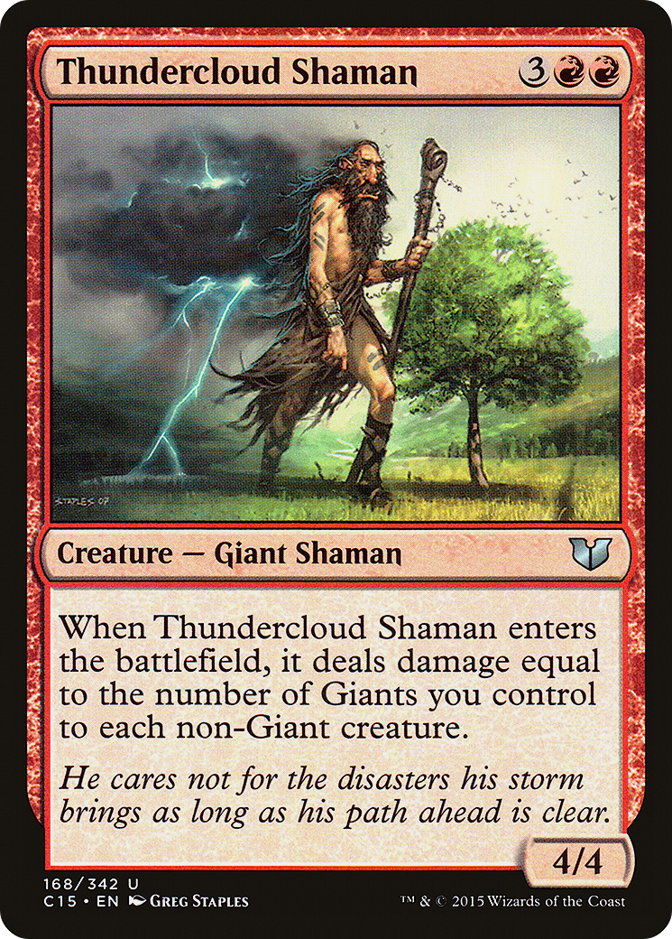 Thundercloud Shaman (C15-168)