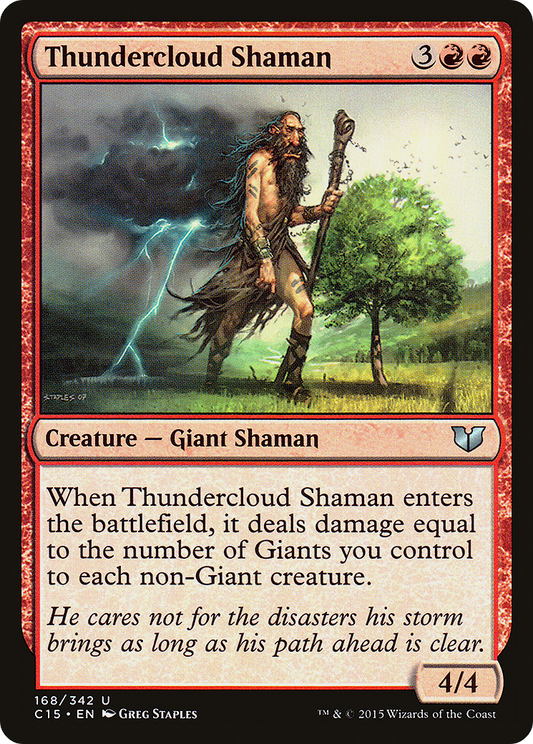 Thundercloud Shaman (C15-168)