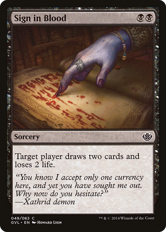 Sign in Blood (DD3-049)