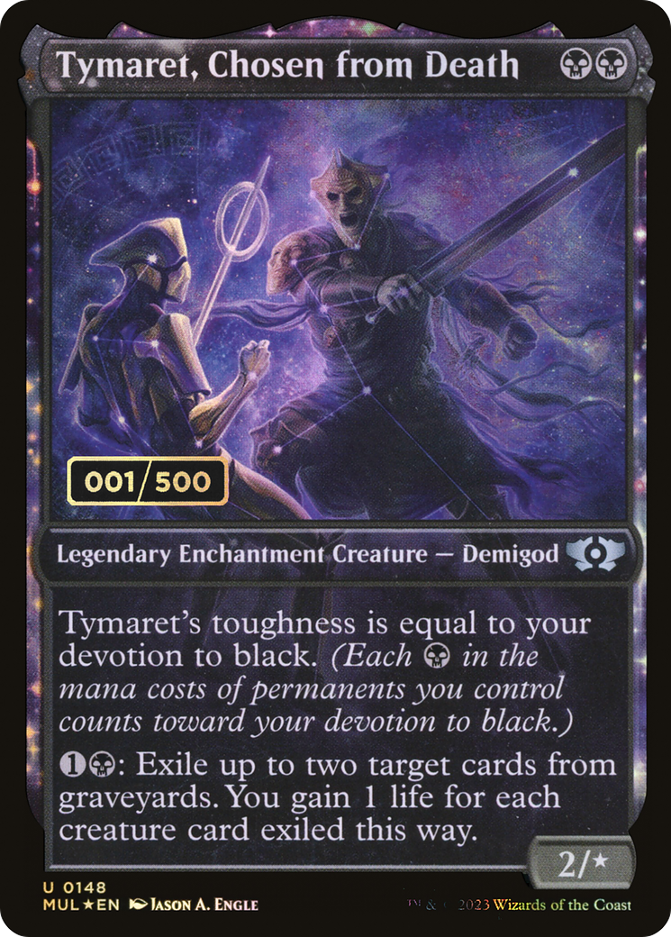 Tymaret, Chosen from Death (MUL-148Z) (Showcase) (Foil) (Serialized)