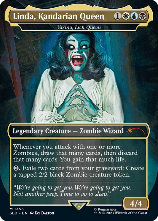Linda, Kandarian Queen / Varina, Lich Queen (SLD-1355) (Borderless) (Foil)
