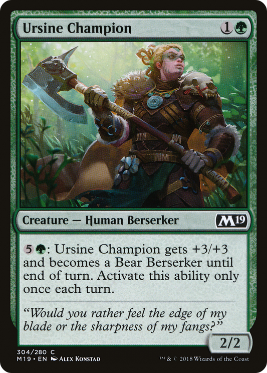 Ursine Champion (M19-304)