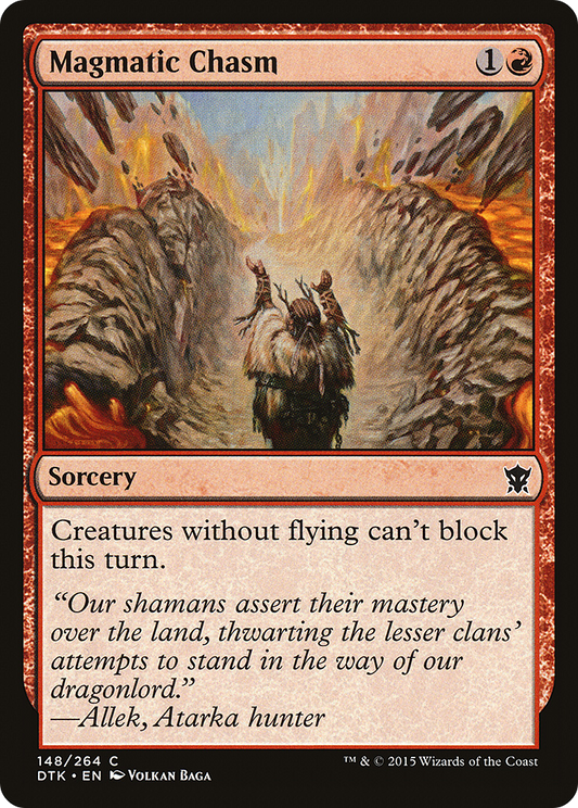 Magmatic Chasm (DTK-148) (Foil)