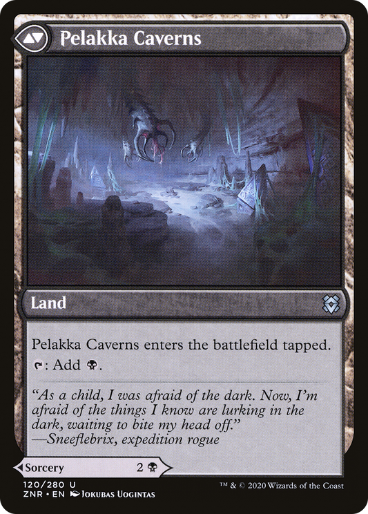Pelakka Predation // Pelakka Caverns (ZNR-120) (Foil)
