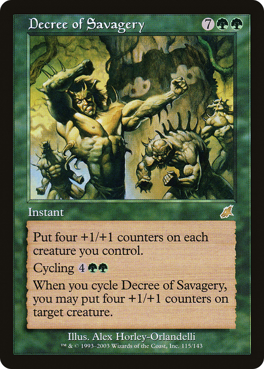 Decree of Savagery (SCG-115) (Foil)