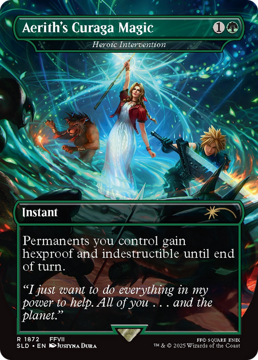 Aerith's Curaga Magic / Heroic Intervention (SLD-1872) (Borderless)