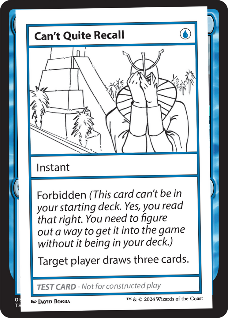 Can't Quite Recall (MB2PC-291)