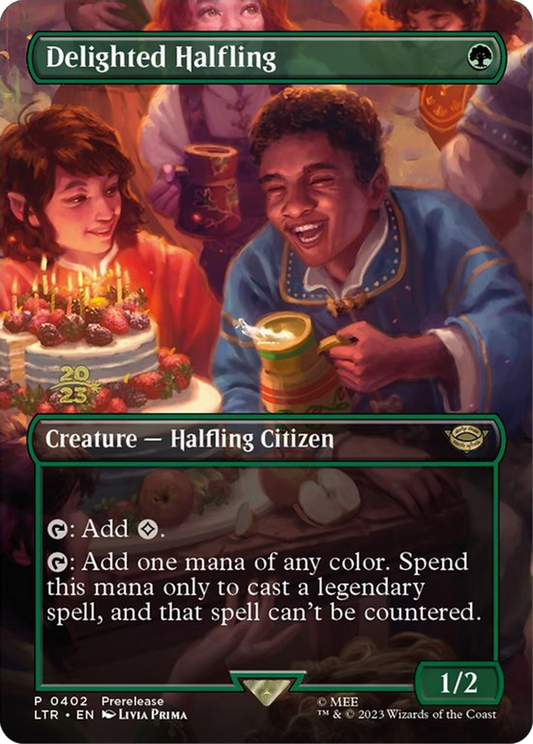 Delighted Halfling (PRE-402S) (Borderless) (Foil)