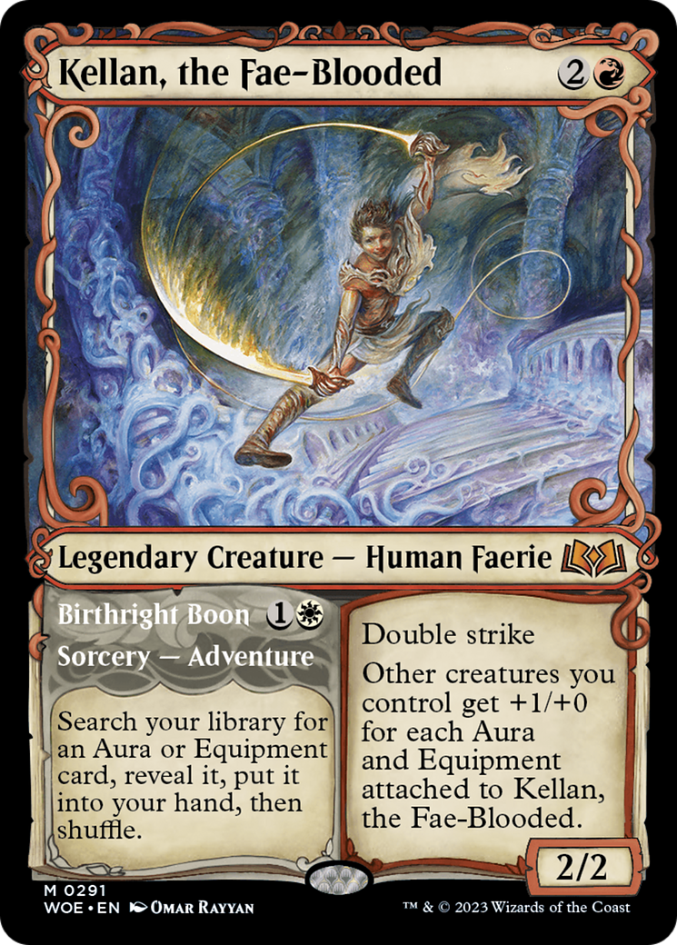 Kellan, the Fae-Blooded // Birthright Boon (WOE-291) (Showcase) (Foil)