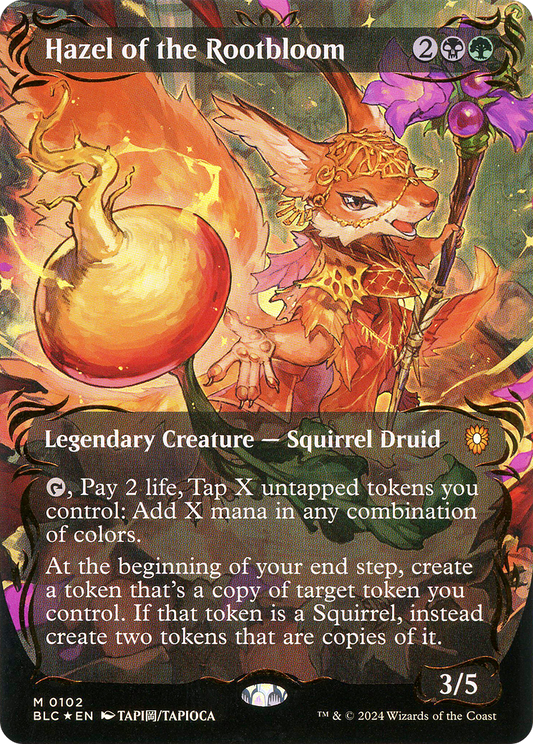 Hazel of the Rootbloom (BLC-102) (Borderless) (Raised Foil)