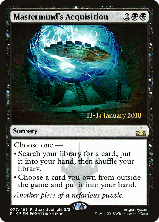 Mastermind's Acquisition (PRE-77S) (Foil)