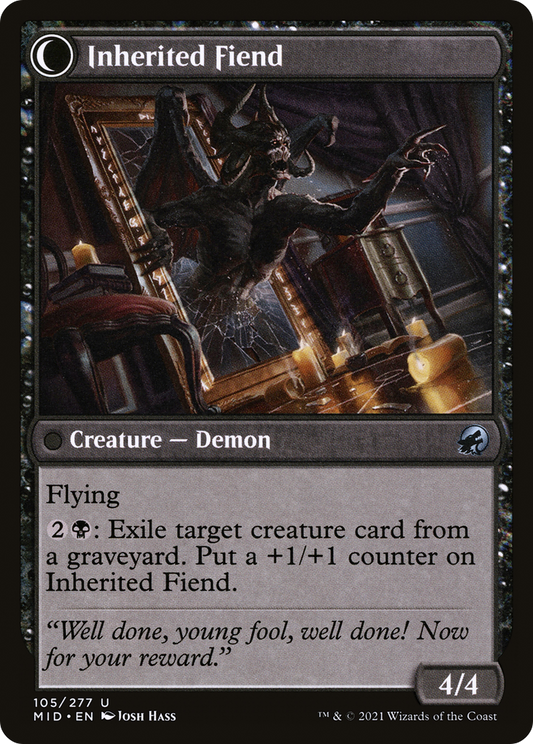 Heirloom Mirror // Inherited Fiend (MID-105) (Foil)
